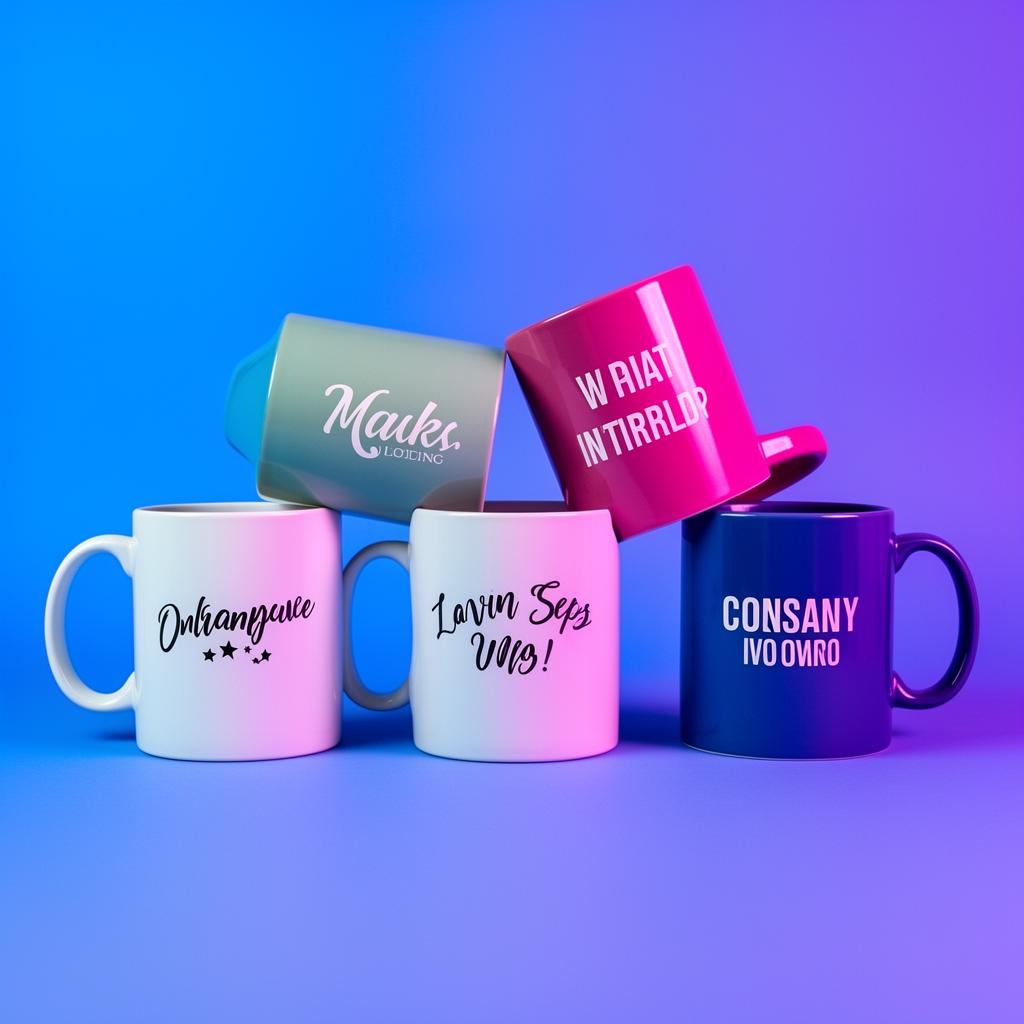 Canecas personalizadas coloridas